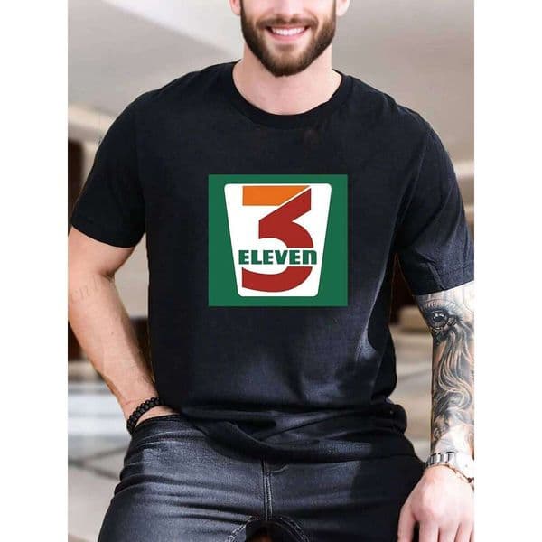 Men's Cotton Graphic Print T-Shirt - Bold'Number 5' Design, Breathable & Soft Fabric, Casual Comfort Fit, Trendy Streetwear Style H260304