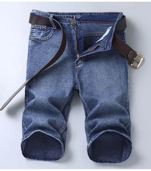 2026 Blue Fashion Mens Jeans Slim Fit Straight Mens Short Jeans Summer Shorts Jeans Mens Jeans Stretch 260304