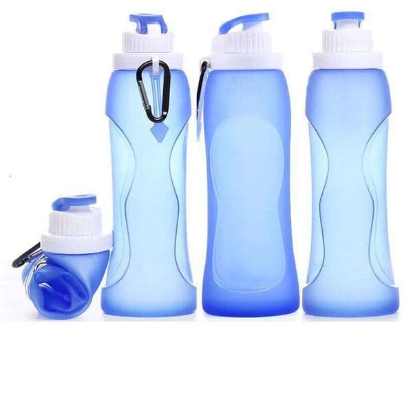 500ml Portable Foldable Cup Student Soft Silicone Outdoor Sports Cycling Water Bottle S260303
