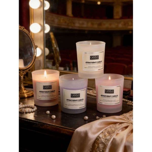 Aromatherapy plant wax gift box, suitable as a souvenir, made of soy wax, smokeless home fragrance pull candle W260304