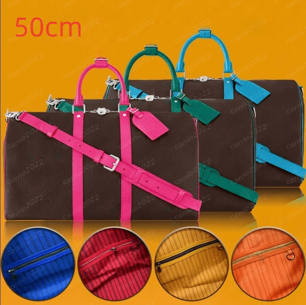 Duffeltravel Bags 50cm Men Travel Bag Crossbody Bag Canvas Leather Luggage Bag Handbag Designer Bag Tote Bag Handbags Purses Leather Shoulder Bags Bag Duffel Bags