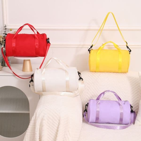 Fashion Dance Bag Yoga Latin Ballet Fitness Sports Bag Clothes Shoes Storage Waterproof Crossbody Barrel Bag