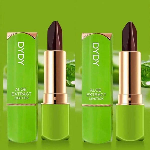 2PCS Tricolor Color Changing Tint Lipstick Lasting Moisturizing Discolored Gloss Aloe Vera Lip Balm Non-Stick Cup H260303