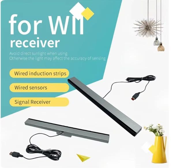 NS Wireless Sensor Remote Bar For Wii Receiver Sensor Bar For Nintendo WII U Wired Motion IR Signal Sensor Receiver Bar