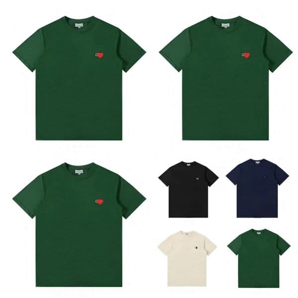 French crocodile crocodileLetters Embroidery T-shirt Mens Womens Couples Summer Top Quality Paris Street Tee Men s clothing Casual Short Sleeve jumper