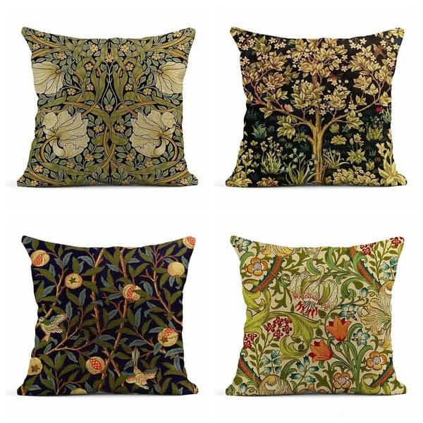 Pillow Case Retro Flower Linen Pillow Cover Living Room Sofa Decoration Cushion 6060 Office Car 4040 Home 260304