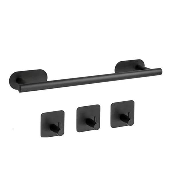 Towel Odm door metal wall-mounted matte black storage rack bath ball hanger key hook