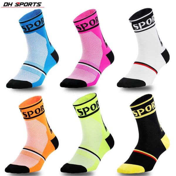 DH sports cycling running basketball air permeability medium socks T260305