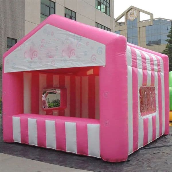 Custom made candy floss tent inflatable Concession Pop up Stand Sales Kiosk Carnival Cotton for Food/Ticket/Juice party