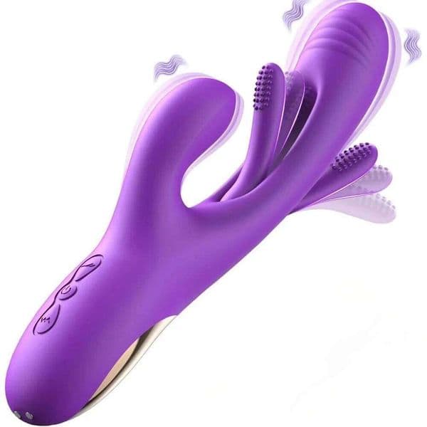 3-IN-1 Rabbit for Women Powerful Tapping Flapping Vibrator Clitoral Stimulator Massager Female G-Spot Finger Dildo Sex 26L0305