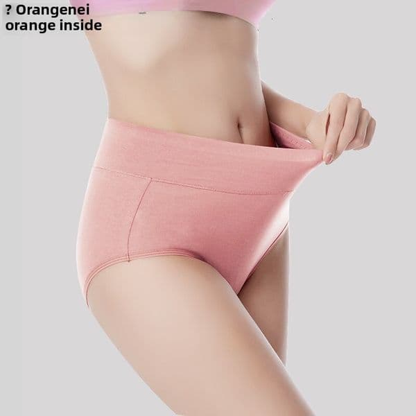 women's cotton panties for plus-size women, high-waisted, hip-lifting, tummy-controlling briefs, comfortable and breathable, manufacturer's 6536
