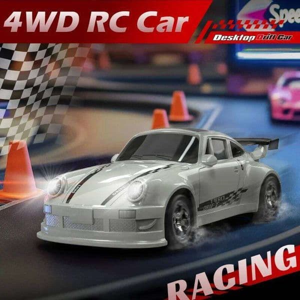 KF20 2.4GHZ RC Simulation Drift Palm Racing Model Desktop Toys 1/64 Scale Remote Control Car Gift for Children Boys Z260304
