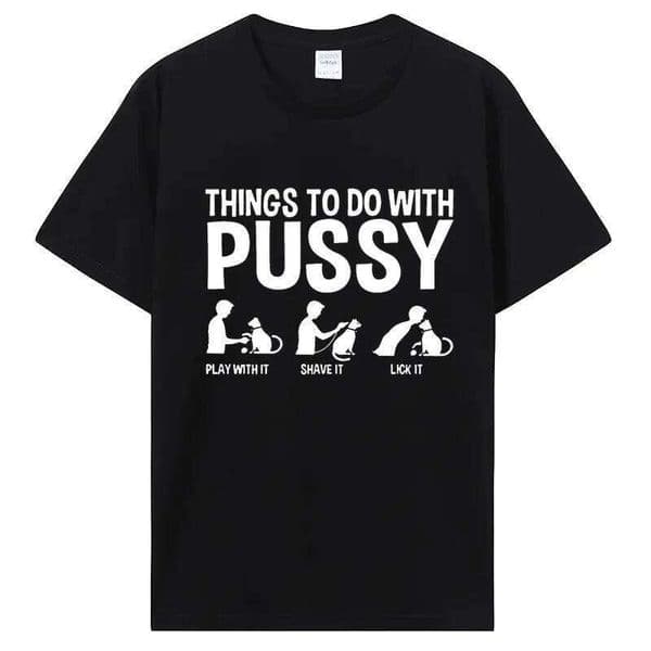 Unisex Funny Cat-Themed T-Shirt! Adorable & playful feline prints that steal the showperfect for pet families L260305