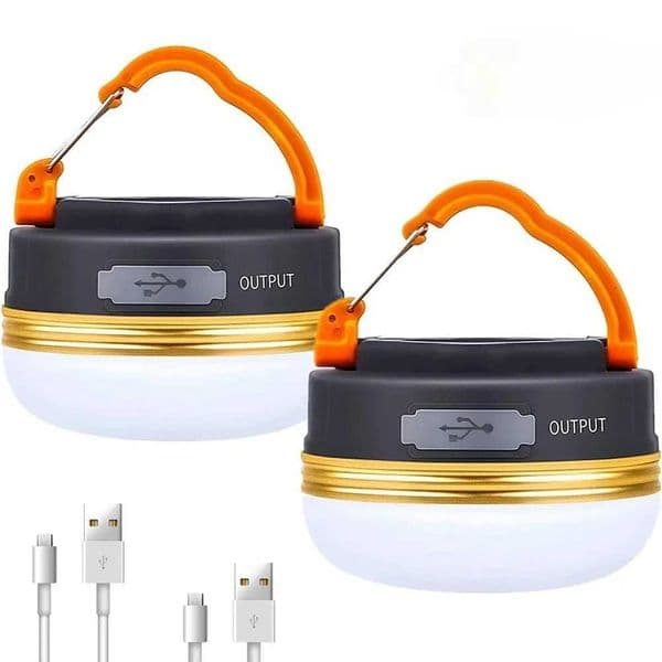 High Power Camping Lantern Tents Lamp USB Rechargeable Portable Camping Lights Outdoor Hiking Night Hanging Lamp H260305