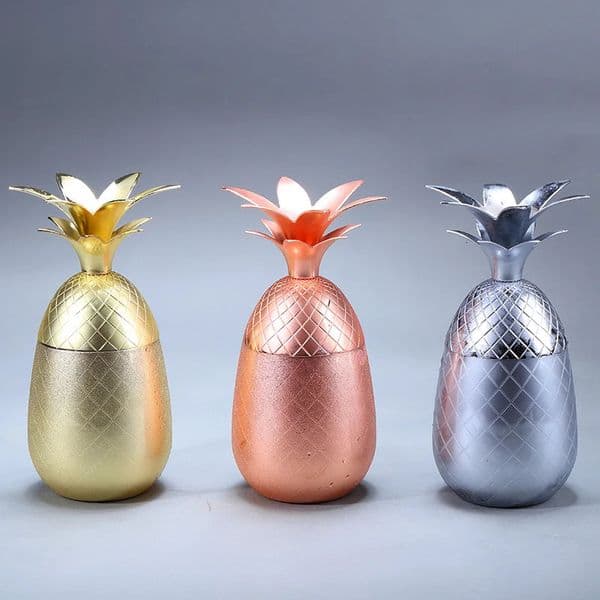 Pineapple Tumbler Mug Moscow Mule Mug Available in 3 color SilverCopperGold- Cocktail Drinking Cups Mugs Bar Tool 260305