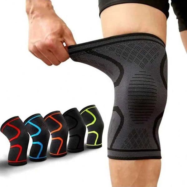 1 PC Elastic Breathable Compression Knee Support Sleeve for Basketball Running Cycling S260305