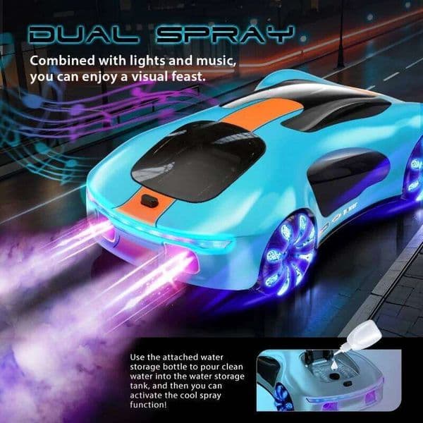 New energy RC Cars Toys 2.4GHz Remote Control Car with Lights Music & SprayEffects Gesture Sensing Gifts for Boys Girls Z260304
