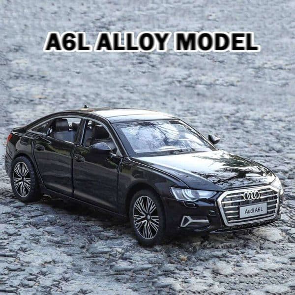1:32 A6L S400L Alloy Model Toys Diecast Car Front Wheel Steering Doors Opened Sound Light Pull Back Vehice Home Decoration Gift C260305