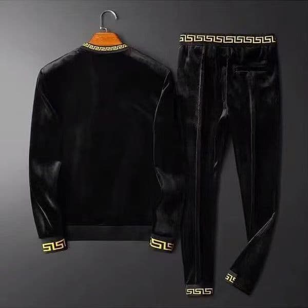 Men tracksuits two pieces set Hooded Pullovers+ pants with letters and strips printed jogging sets survetement femme clothings