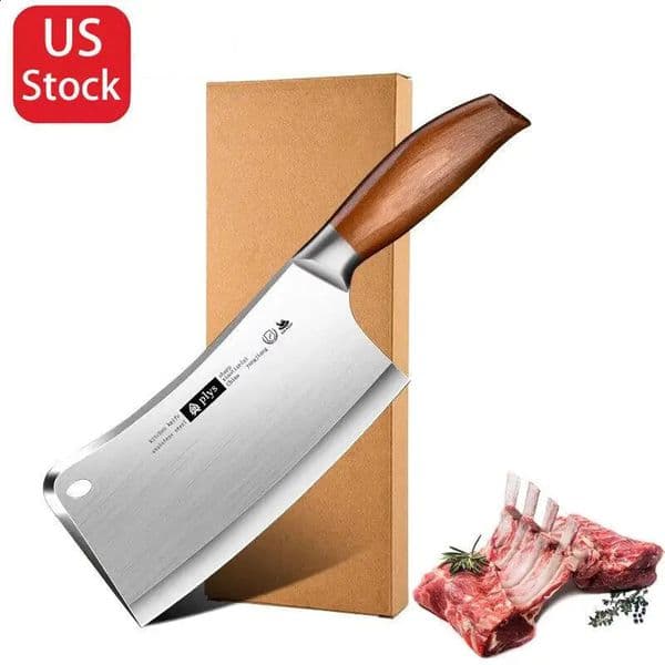 Hand Forged Kitchen Chef Knife Heavy Duty Bone Meat Butcher Cleaver MultiFunctional knife for Home and Commercial Kitchens 260228