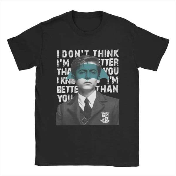 Umbrella Academy I Don't Think I'm Better Than You T-Shirt Men 100% Cotton T Shirts Short Sleeve Tee Shirt 4XL 5XL 6XL Clothes H260304