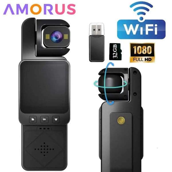 Mini WIFI IP65 Waterproof Action 1.54 Inch 1080 HD Sports Camera Chest Worn Video Recorder Cycling Vlogging 26H0305