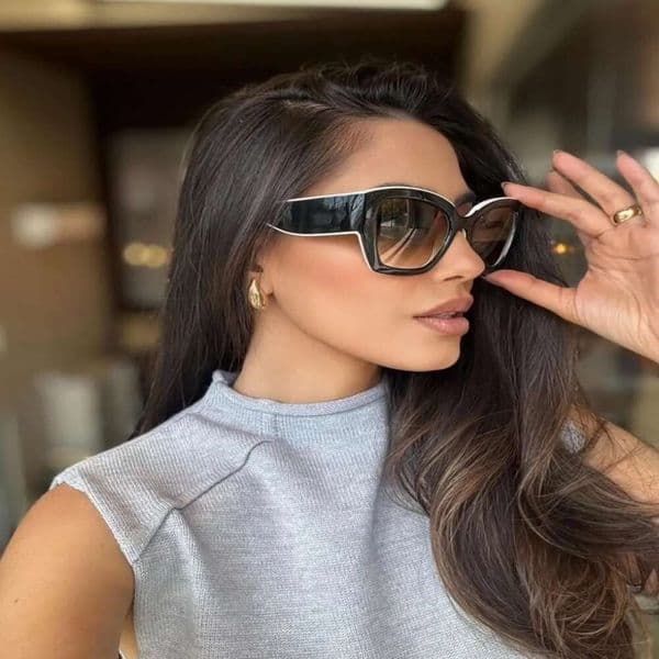 Fashion metal Frame attitude designer sunglasses Women's Luxury Brand Designer Women Vintage Sun Glasses UV400 Lady Shades Eyewear Sunglasses