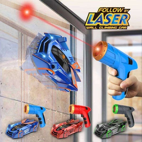RC Car Stunt Infrared Laser Tracking Wall Ceiling Climbing Vehicle Toys For Children Remote Control Cars Follow Light Gifts boys Z260304