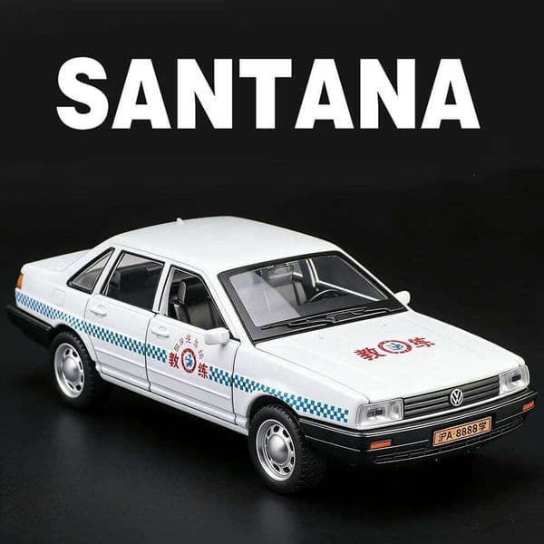 1:32 SANTANA GR86 Toys Car Alloy Diecast Model Doors Opened with Sound Light Pull Back Miniature Models Vehices Hobby Collecting C260305