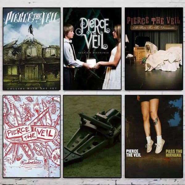 Singer P-Pierce V-Veil Collide With The Sky Poster Gallery Prints Self Adhesive Home Decor Decoration Wall Decals Living 26L0305