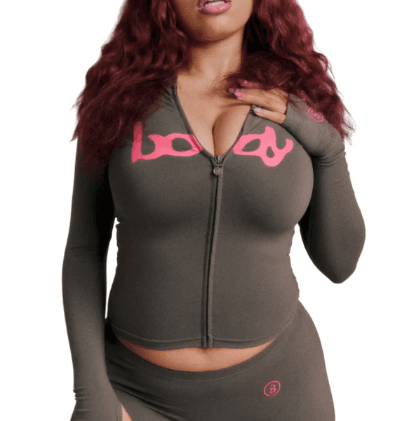 Body By Rayven Set Snatched Body Set Womens Casual Short Sports Workout Set With Zip-Up Jacket Leggings Elastic Quick-Drying Breathable Gym Tracksuits fashion dh27 A1