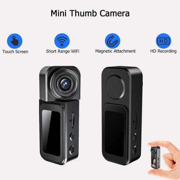 Vandlion A75 Thumb Touch Screen Portable Vlogging 128G Sports Camera for Outdoor POV Photoshooting 26H0305