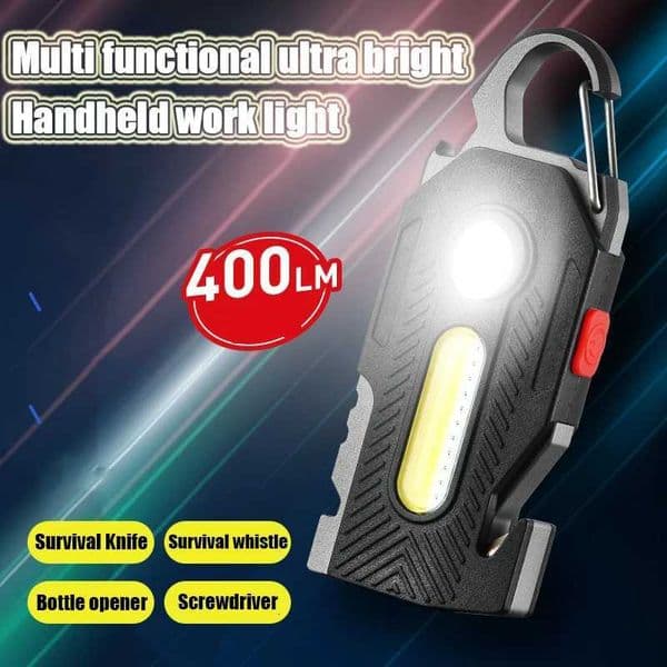 Rechargeable COB LED Emergency Light Portable Work Light High Brightness Camping Flashlight for Outdoor Hiking Car Repair H260305