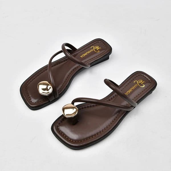 Summer Beach Flip Flop Clip Toe Women Flats Slippers Shoes Outdoor Casual Ladies Low Heel Slides 260303