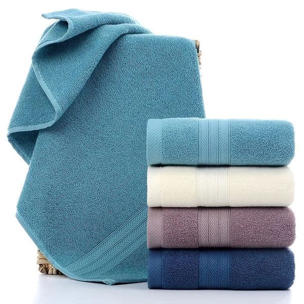1/4Pack Soft Cotton Towel Set 35x75cm Space-Themed Striped Hand Towel Absorbent Wash Cloth for Bath Face Gym Spa Use 260304