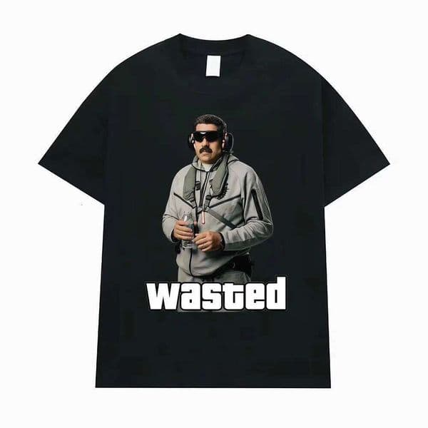 Maduro Arrested Venezuela Freedom 2026Summer New Men's Women's Casual Cotton Fashionable Retro Oversized T-shirt Q260306