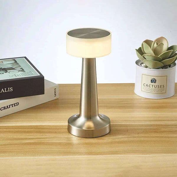 Retro Lamp Metal Touch Decor for Bar Coffee Table Restaurant Decoration Light Desk LED Rechargeable Night Lights Bedroom 26Y0206 26Y0306