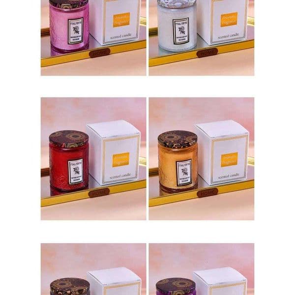 Soy with Sculpted Design Smoke-Free Aromatherapy Romantic Decorative Gift Candle for Sending L260601