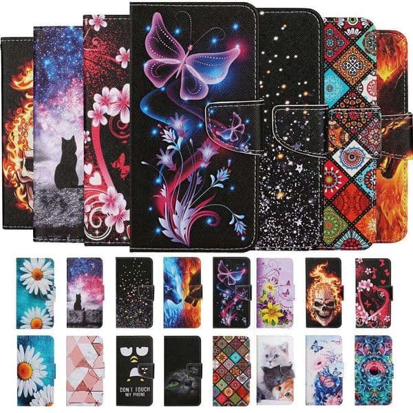 Leather Case For Note 13 Pro 4G 5G 13C Flip Wallet Card Slot Holder Fashion Cartoon Painted Phone Book Cover H260305