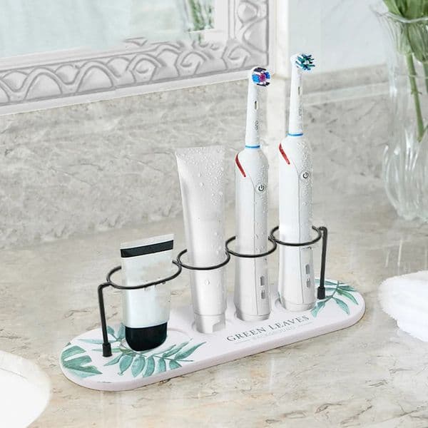 XINCHEN Toothbrush Holder Multifunction Base Frame Storage Rack Bath Accessories Tooth Brush toothpaste Stand Shelf Cup holder 260304
