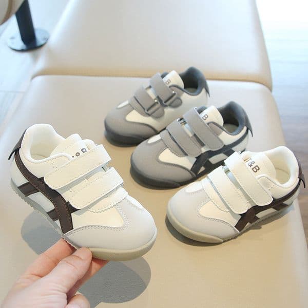 Free Shipping Fashion Sport Shoes For Children PU Leather Ergonomics Kids Sneakers Soft-soled Children's Sneakers Boy's Girl's Tennis Shoes