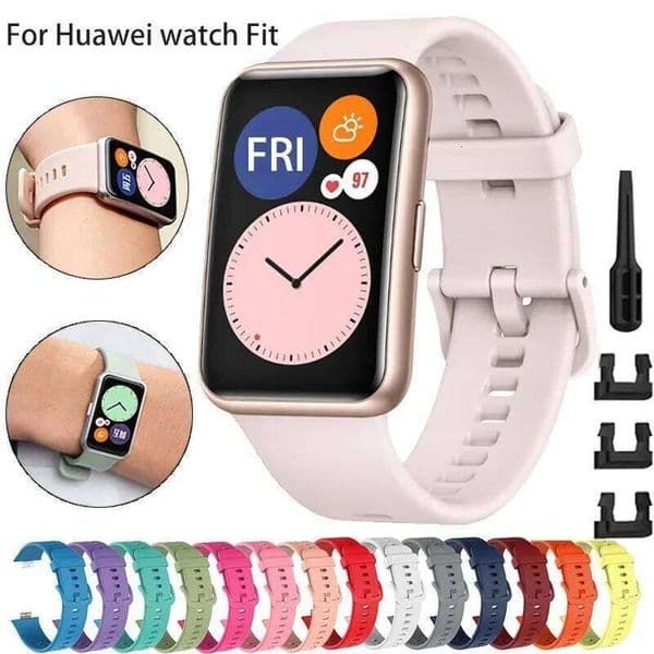 Silicone Band For Watch Fit Smartwatch Accessories Replacement Wrist bracelet correa watch fit 1 Gift Strap H260305