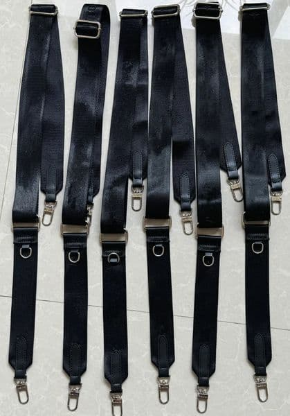 Accessories shoulder straps Black hardware shoulder straps Accessories women men Shoulder Bags crossbody bag canvas Bag belt Parts strap 85cm-130cm Sliver