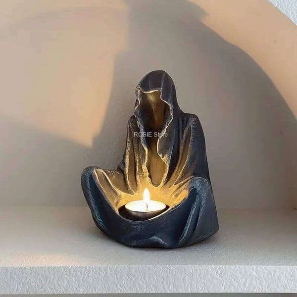 Wizard Resin Holders Fashion Wedding Table Candle Stand Exquisite Candlestick Halloween Decoration XJ260305