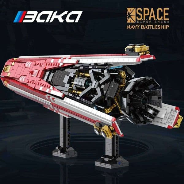 2107PCS Navy Battleship Building Blocks Space War Spaceship Model Bricks Desktop Decoration Diy Toy For Kids Holiday Gifts Z260305