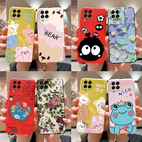 Galaxy Stylish Painted Silicone Soft Cover For M53 M33 5G 2022 SM-M336B SM-M536B Case Protector H260305