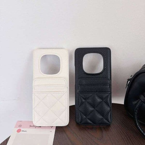 Lingge Wallet Card Slot Solid Color Leather Phone Case For 15 13T 14T Ultra Note 13 14 Pro 14C 13C H260305