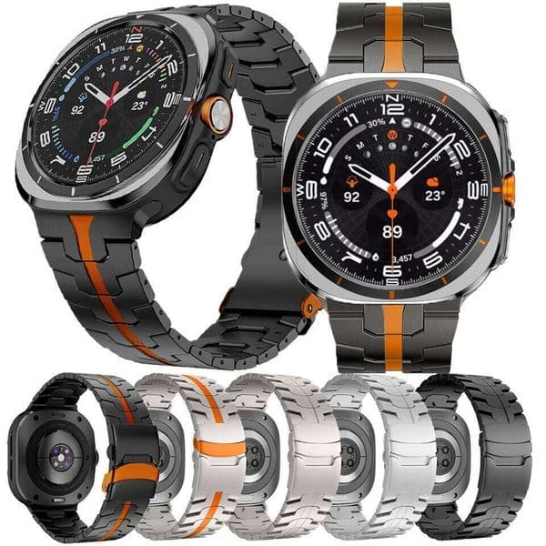 Stainless Steel Strap Watch 2025 Metal Correa No Gaps Band For Galaxy Ultra 47mm Men Bracelet H260305