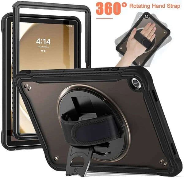 Funda Kids Tablet for Galaxy Plus 11" SM-X210 Tab A9 8.7" SM-X110 Case Degree Rotating Handle Stand Cover 26L0306