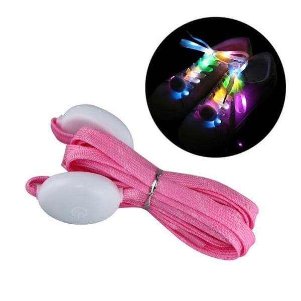 LED Flash Shoelaces Light Up Glow Night Luminous Shoe Laces Party Favor Hip-hop Dancing Cycling Hiking Skating 3 Modes 7 Colors Flashing Shoestrings JY0905